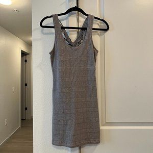 Grey Free People Pinwheel Bodycon‎ dress
